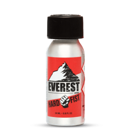 bouteille de poppers everest aromas de 15 ml, poppers hard fist